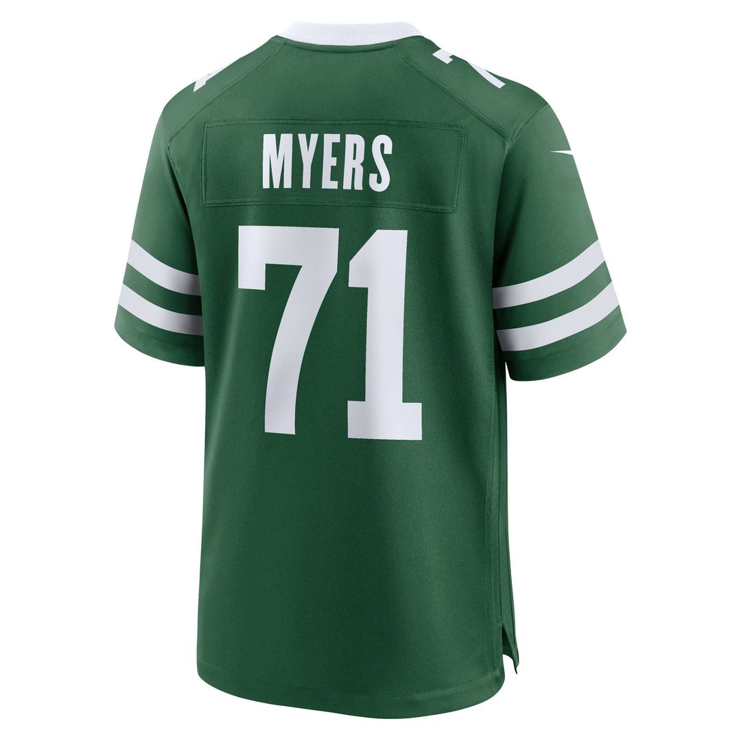 New York Jets Josh Myers Nike Legacy Green Game Jersey