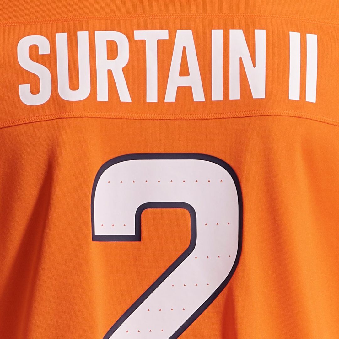 Denver Broncos Patrick Surtain II Nike Orange Game Jersey