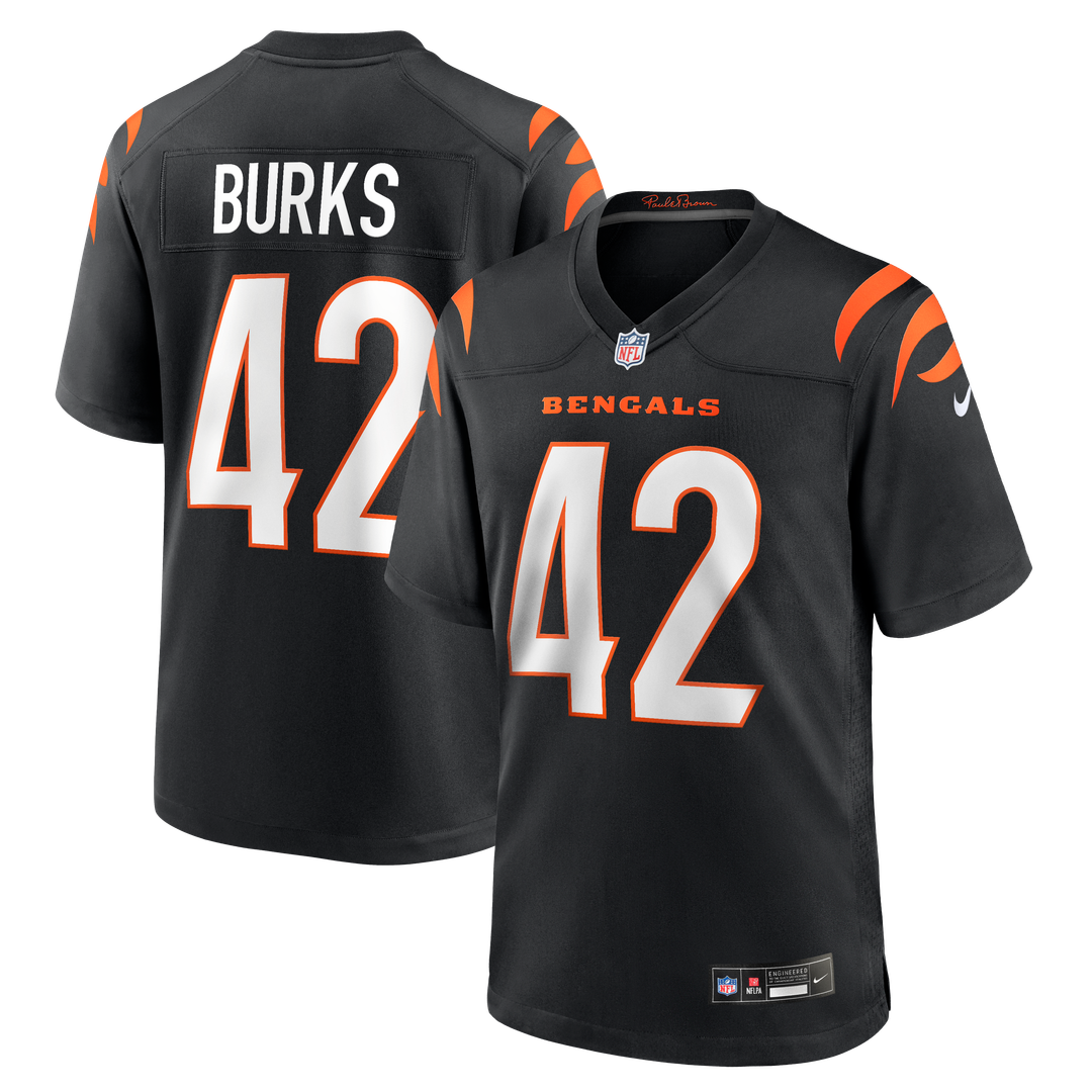 Cincinnati Bengals Oren Burks Nike Black Game Jersey
