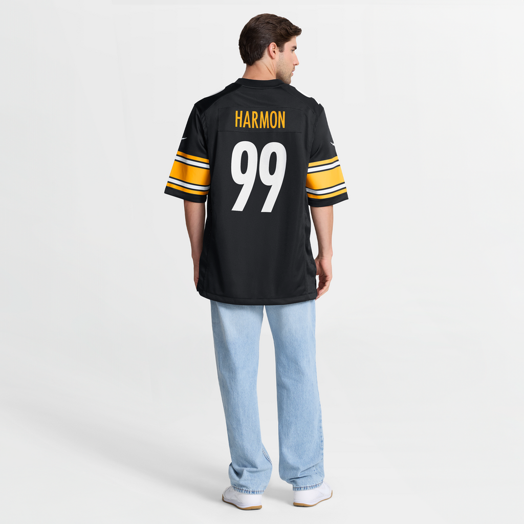 Pittsburgh Steelers Derrick Harmon Nike Black Game Jersey