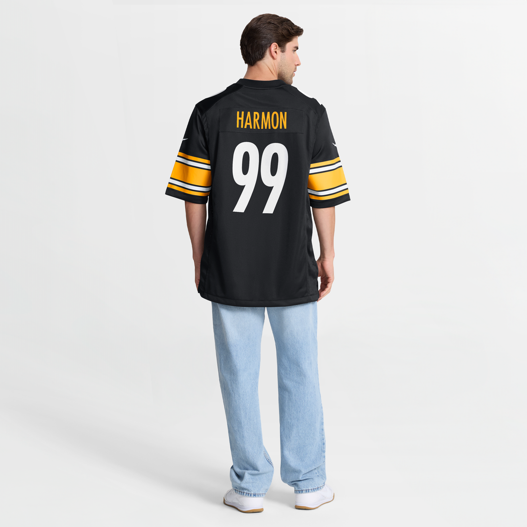 Pittsburgh Steelers Derrick Harmon Nike Black Game Jersey