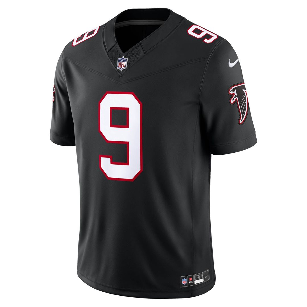 Atlanta Falcons Michael Penix Jr. Nike Black Alternate Throwback Vapor FUSE Stitched Limited Jersey