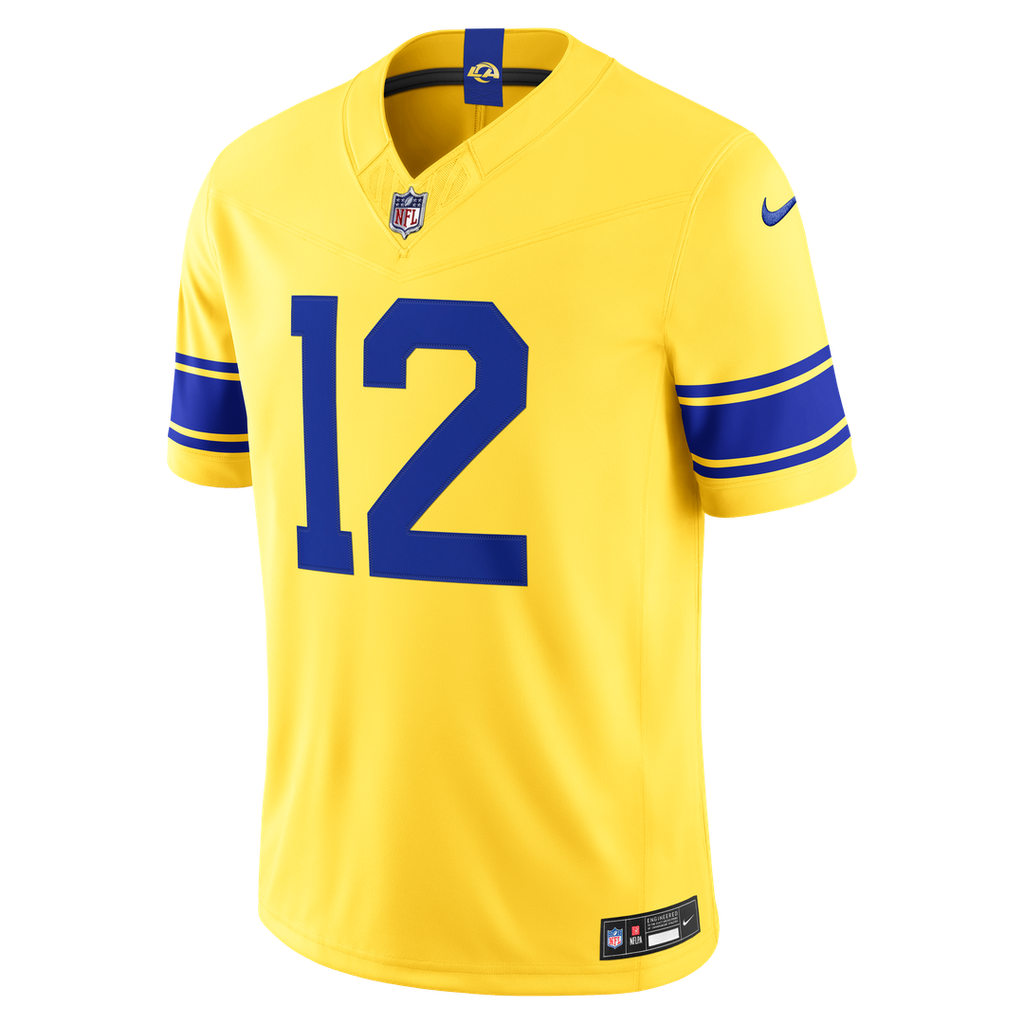 Los Angeles Rams Puka Nacua Nike White Vapor FUSE Stitched Limited Jersey