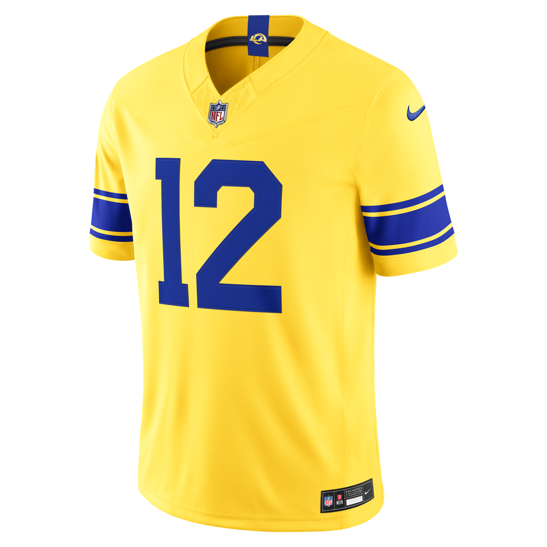 Los Angeles Rams Puka Nacua Nike White Vapor FUSE Stitched Limited Jersey