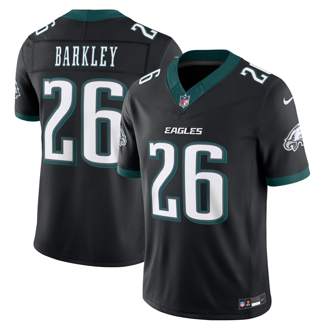 Philadelphia Eagles Saquon Barkley Nike Black Alternate Vapor FUSE Stitched Limited Jersey