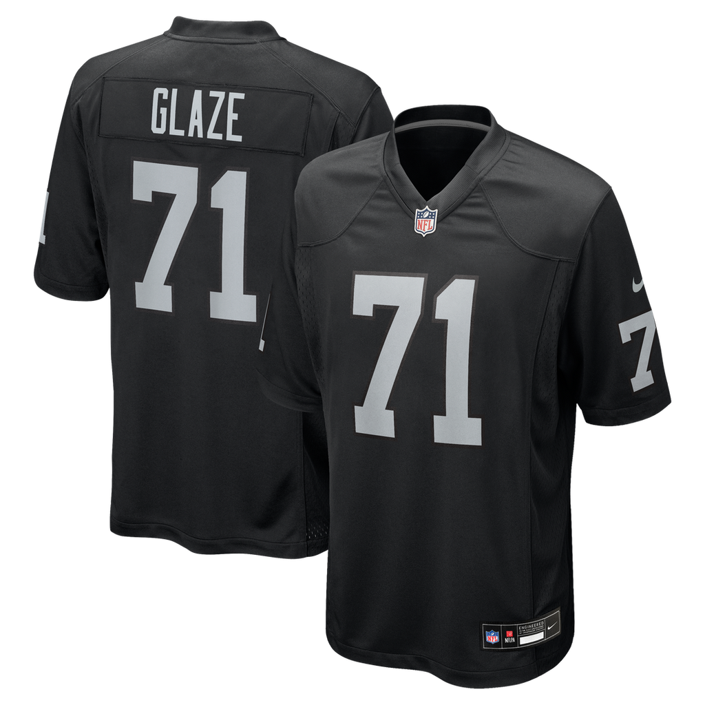 Las Vegas Raiders DJ Glaze Nike Black Game Jersey