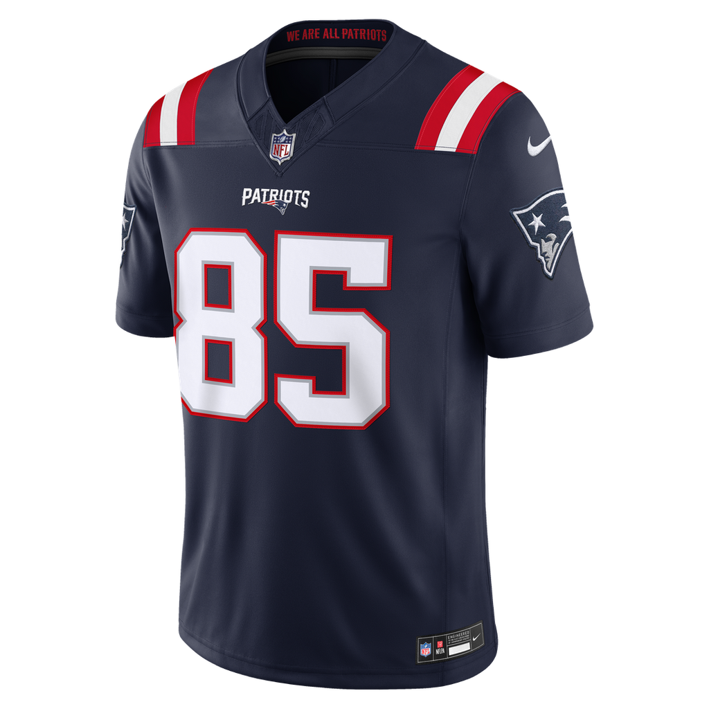 New England Patriots Hunter Henry Nike Navy Team Vapor FUSE Stitched Limited Jersey