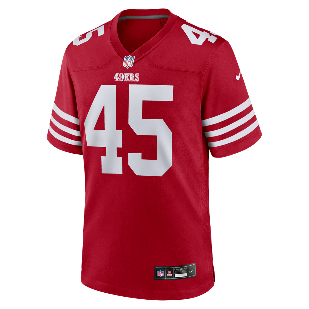 San Francisco 49ers Nick Martin Nike Scarlet Game Jersey
