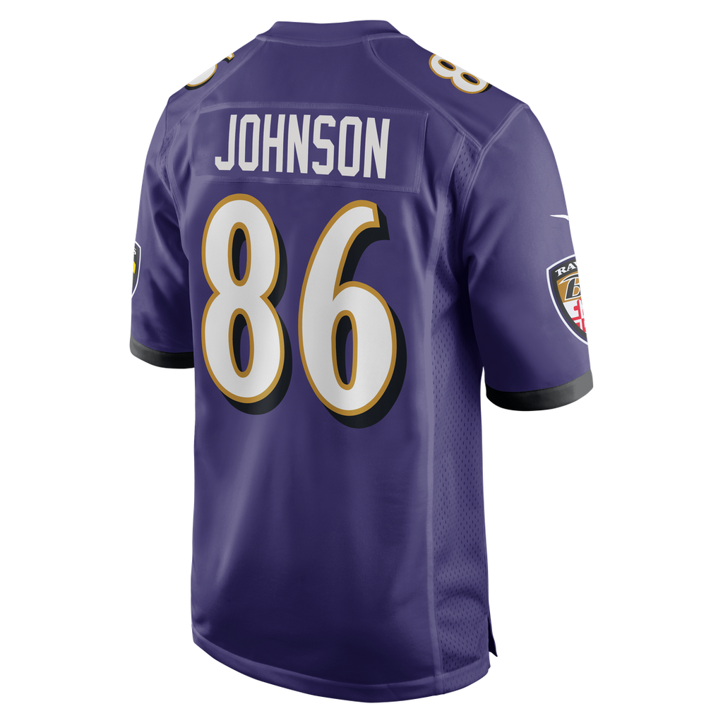 Baltimore Ravens Cornelius Johnson Nike Purple Game Jersey