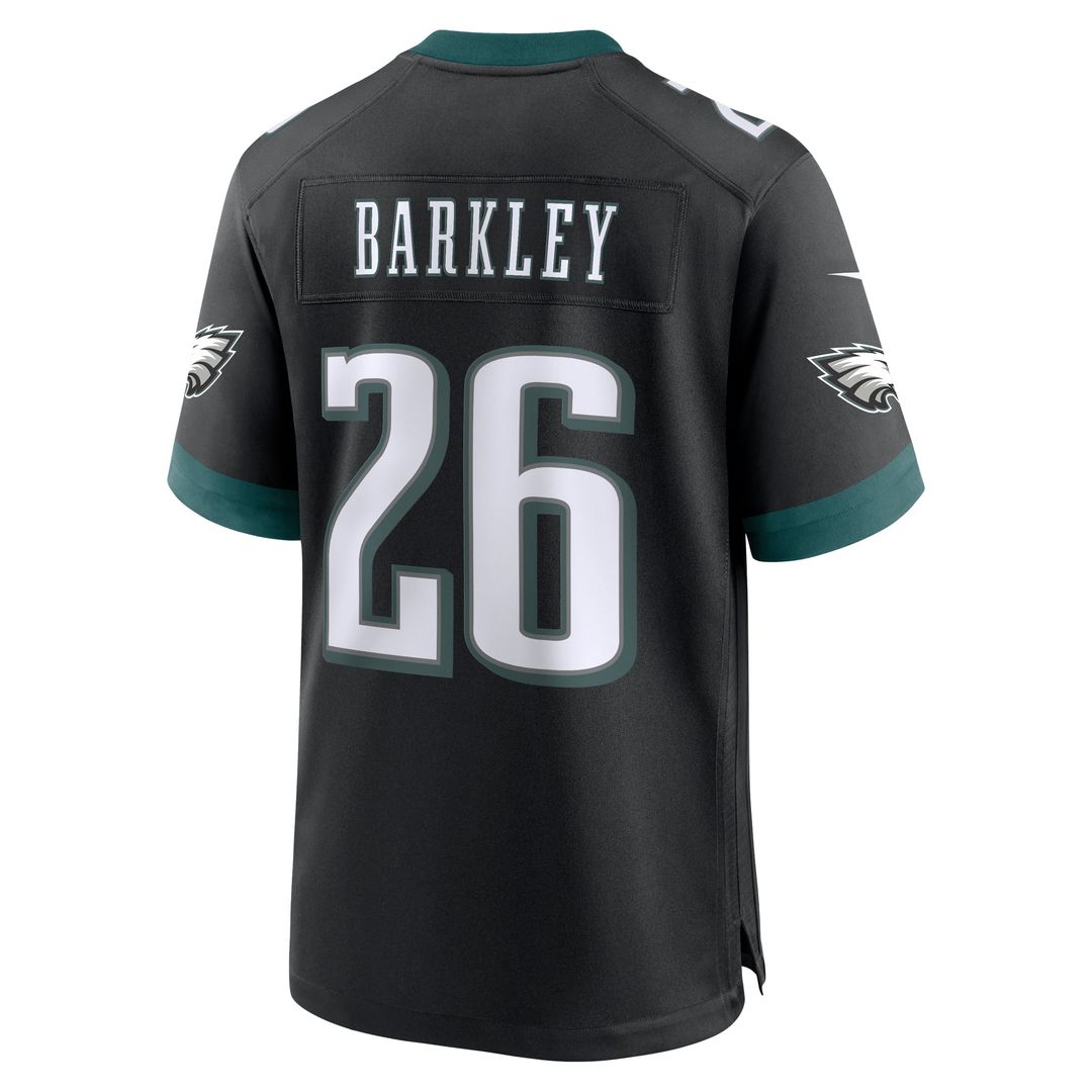 Philadelphia Eagles Saquon Barkley Nike Midnight Green Game Jersey