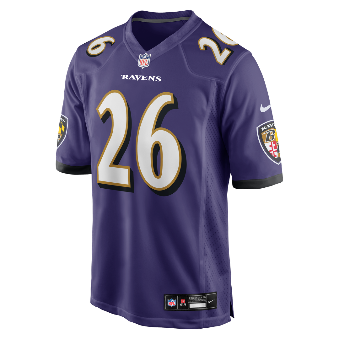 Baltimore Ravens Rasheen Ali Nike Purple Game Jersey