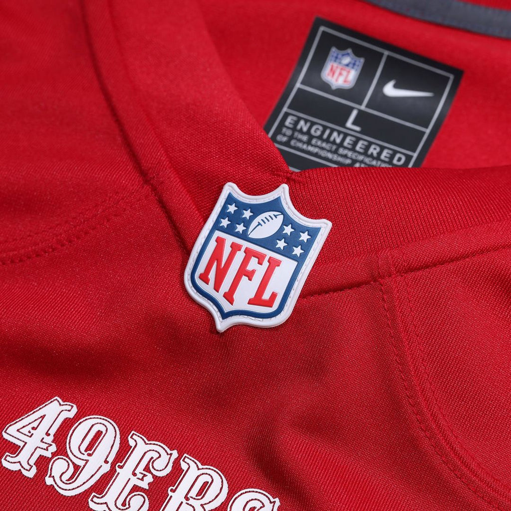 San Francisco 49ers Dominick Puni Nike Scarlet Game Jersey