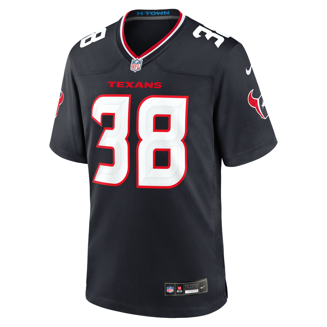 Houston Texans Kai Kroeger Nike Navy Game Jersey