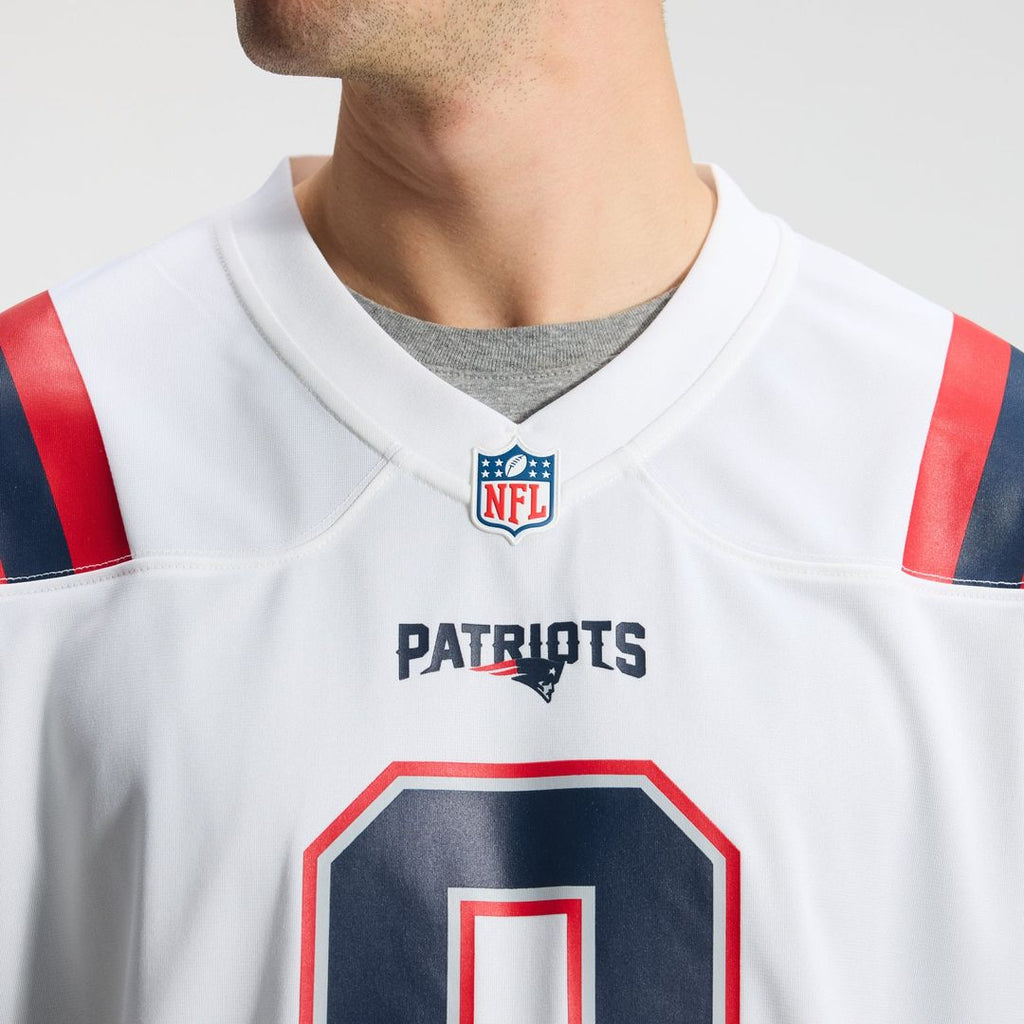 New England Patriots Christian Gonzalez Nike Navy Game Jersey