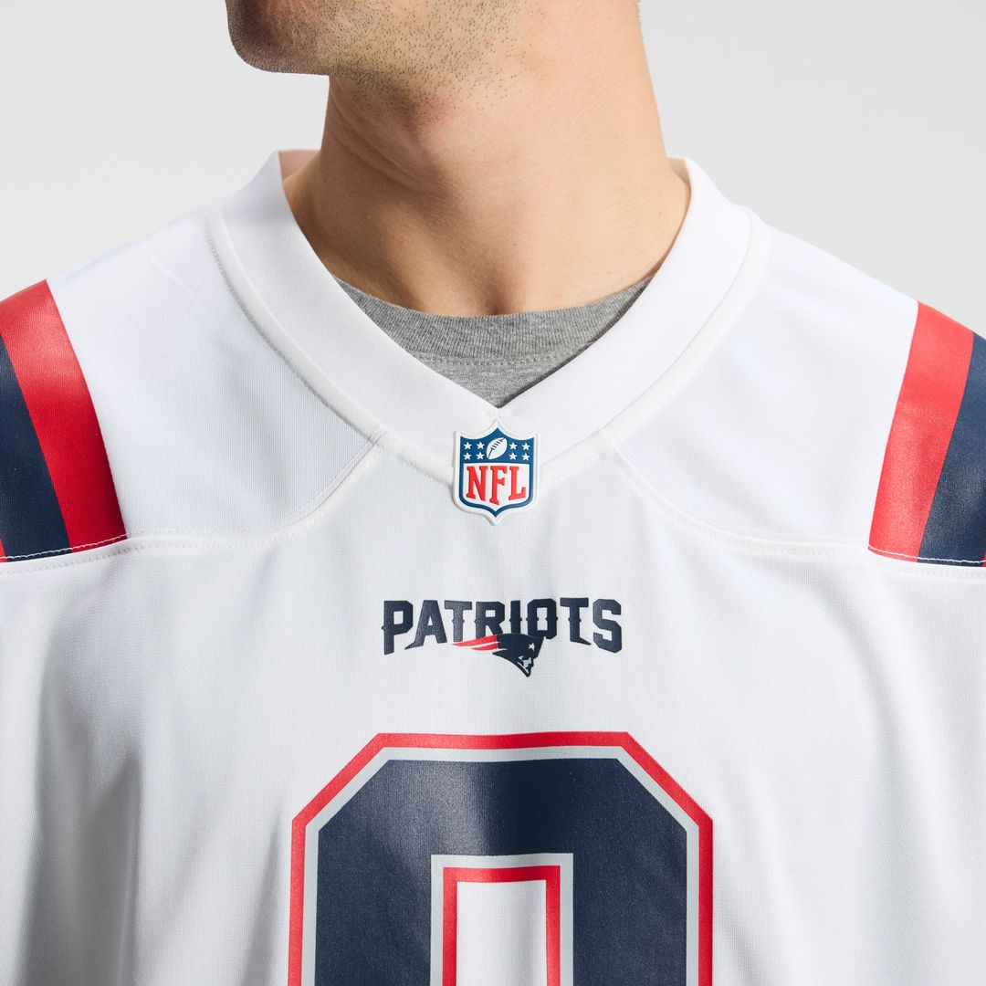 New England Patriots Christian Gonzalez Nike Navy Game Jersey