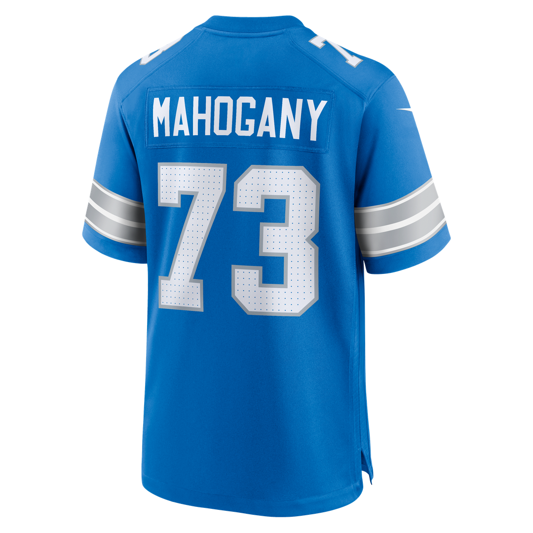 Detroit Lions Christian Mahogany Nike Blue Game Jersey
