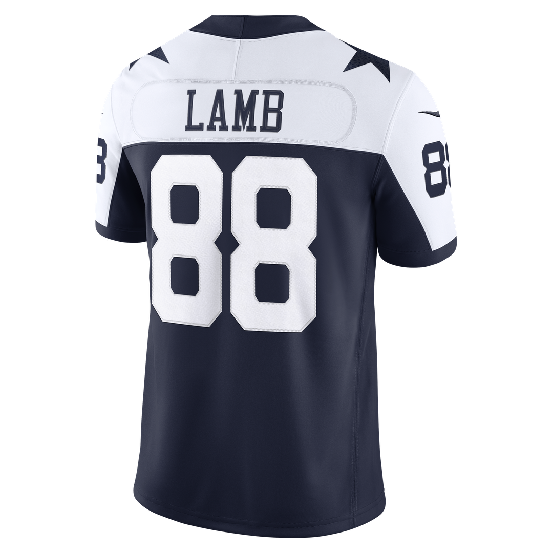 Dallas Cowboys CeeDee Lamb Nike Navy Alternate Vapor FUSE Stitched Limited Jersey
