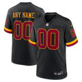 Washington Commanders Nike Black Hail Raiser Alternate Custom Jersey