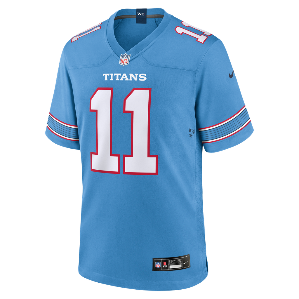Tennessee Titans Jermaine Johnson II Nike Light Blue Game Jersey