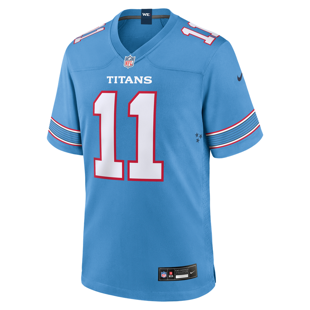 Tennessee Titans Jermaine Johnson II Nike Light Blue Game Jersey