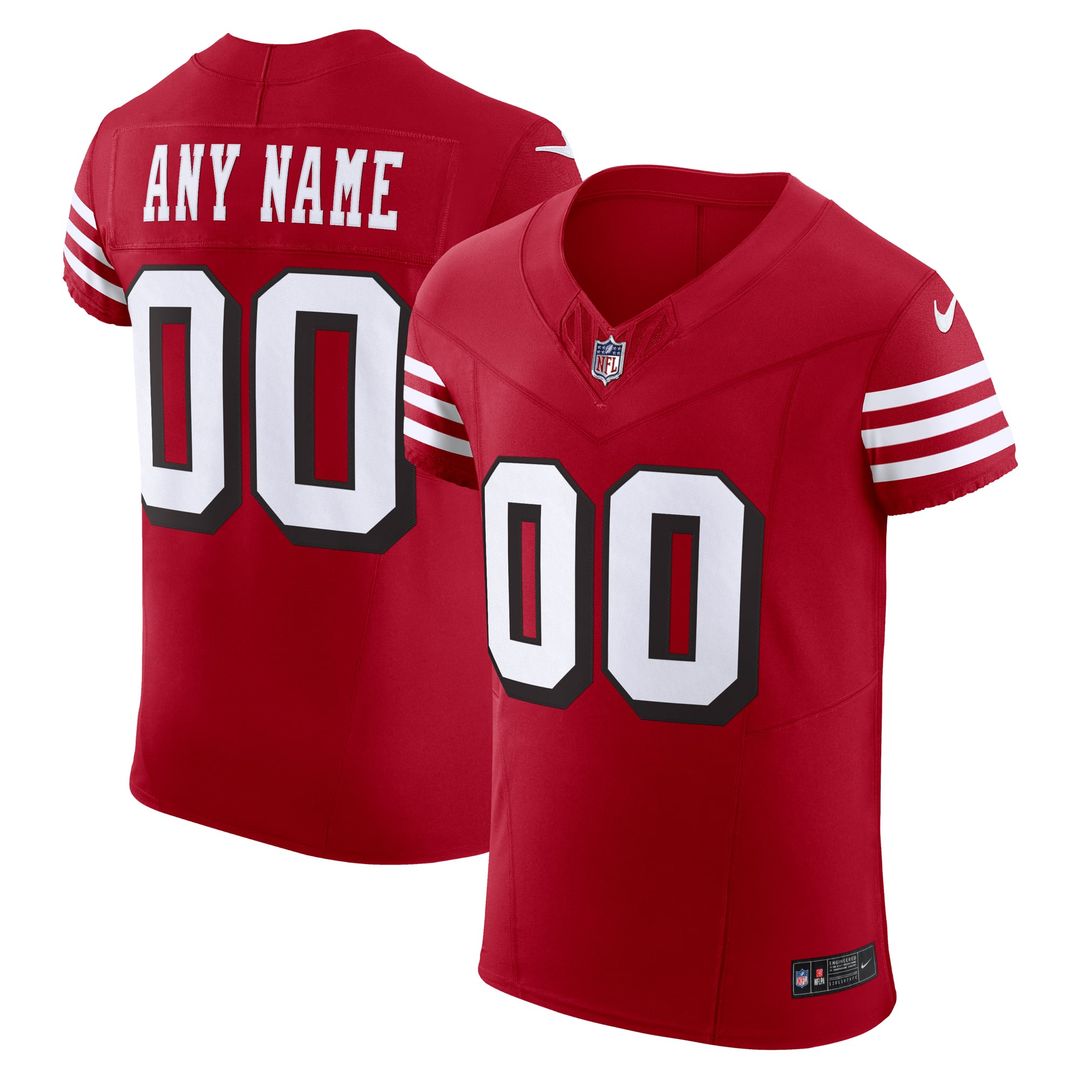 San Francisco 49ers Nike Scarlet Vapor FUSE Elite Custom Jersey