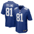 New York Giants Beaux Collins Nike Royal Game Jersey