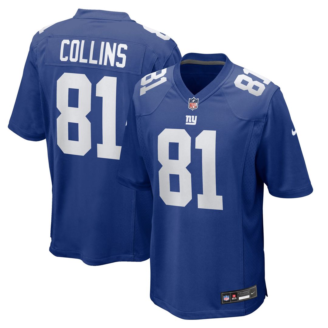 New York Giants Beaux Collins Nike Royal Game Jersey