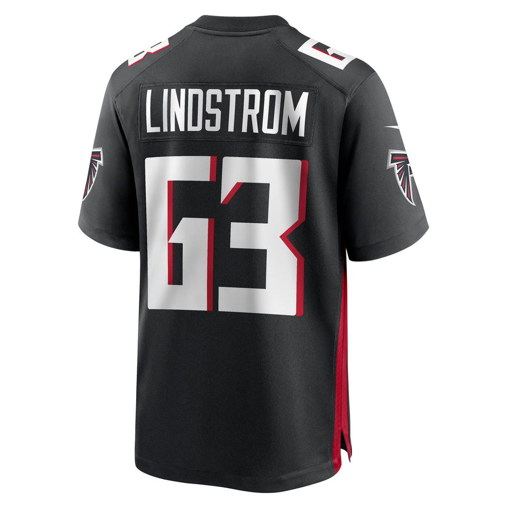 Atlanta Falcons Chris Lindstrom Nike Black Game Jersey
