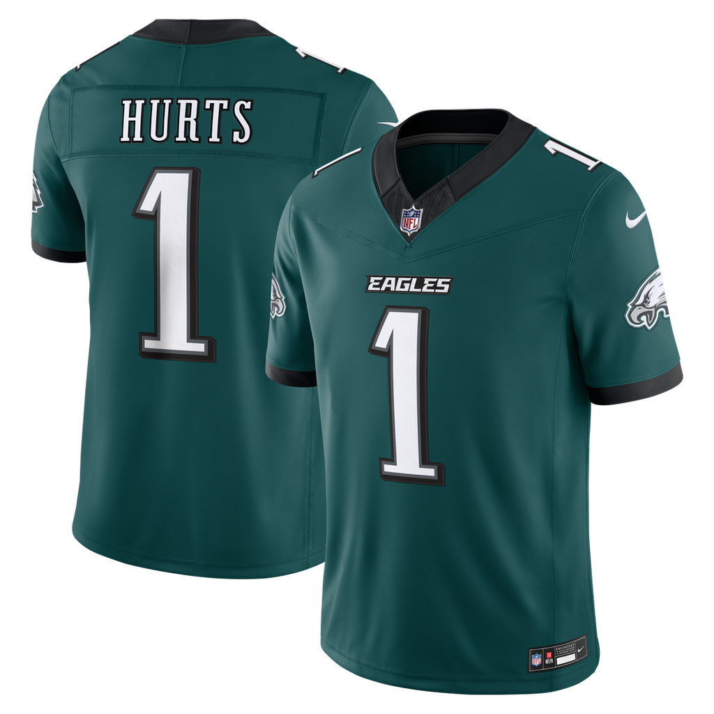 Philadelphia Eagles Jalen Hurts Nike Midnight Green Team Vapor FUSE Stitched Limited Jersey