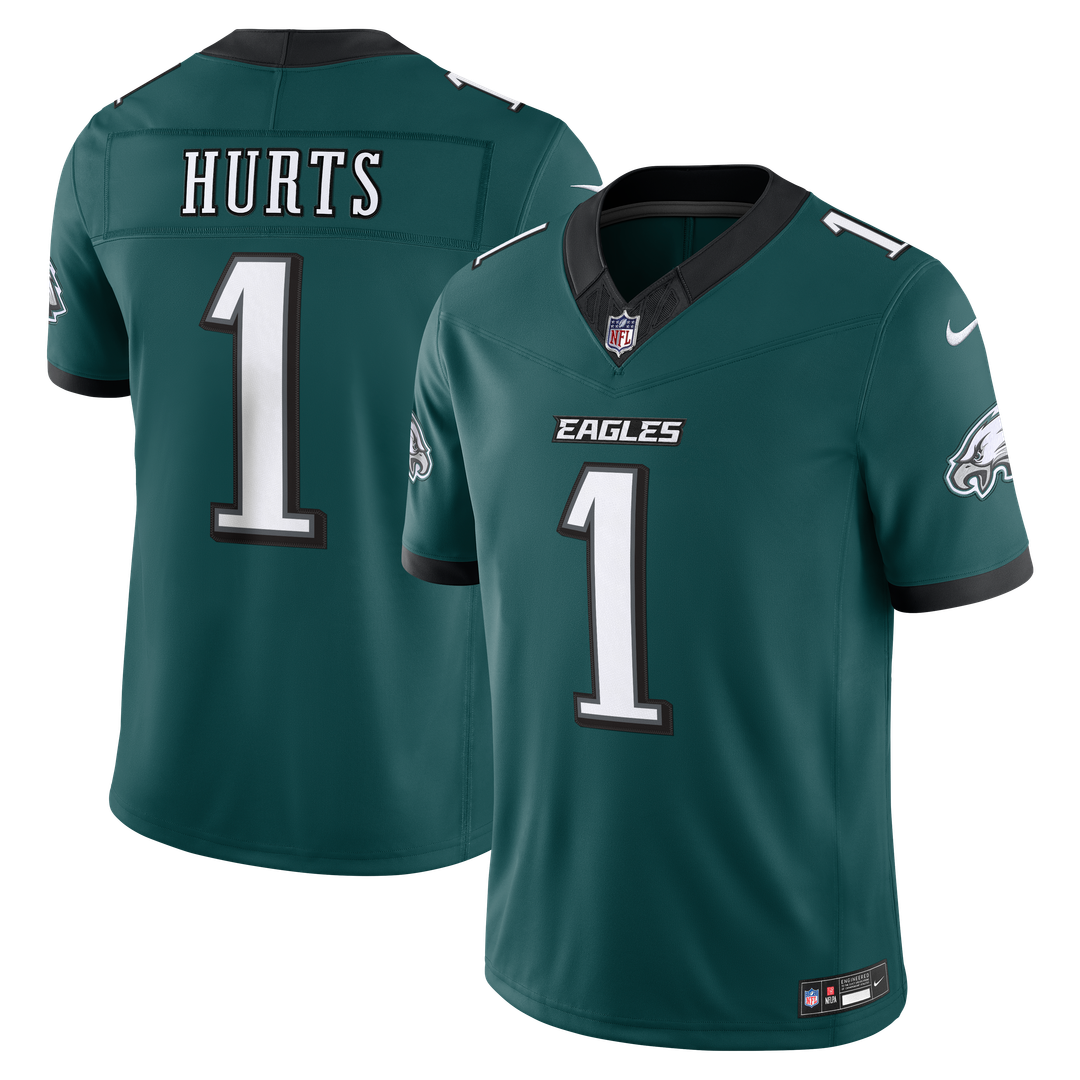 Philadelphia Eagles Jalen Hurts Nike Midnight Green Team Vapor FUSE Stitched Limited Jersey