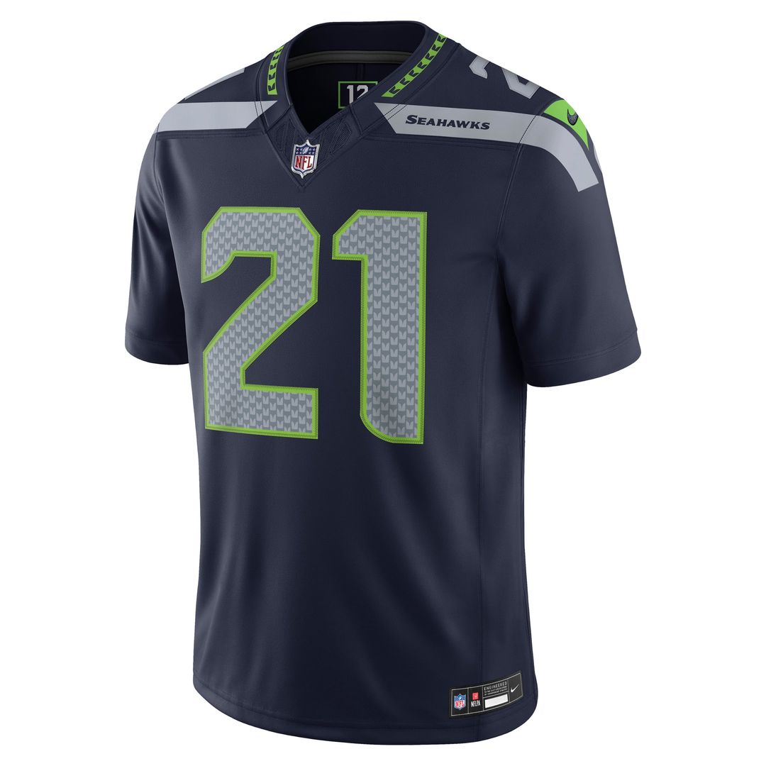 Seattle Seahawks Devon Witherspoon Nike College Navy Team Vapor FUSE Stitched Limited Jersey