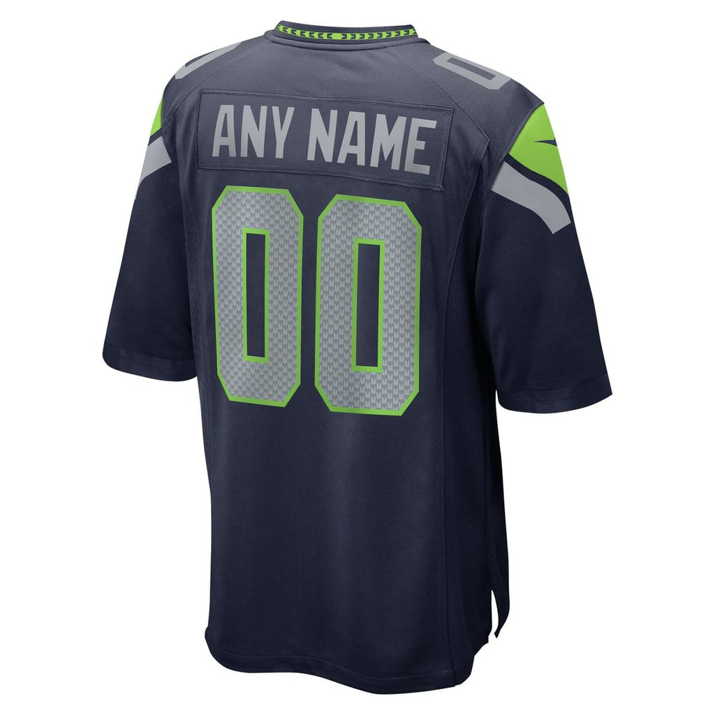 Seattle Seahawks Nike White Custom Jersey