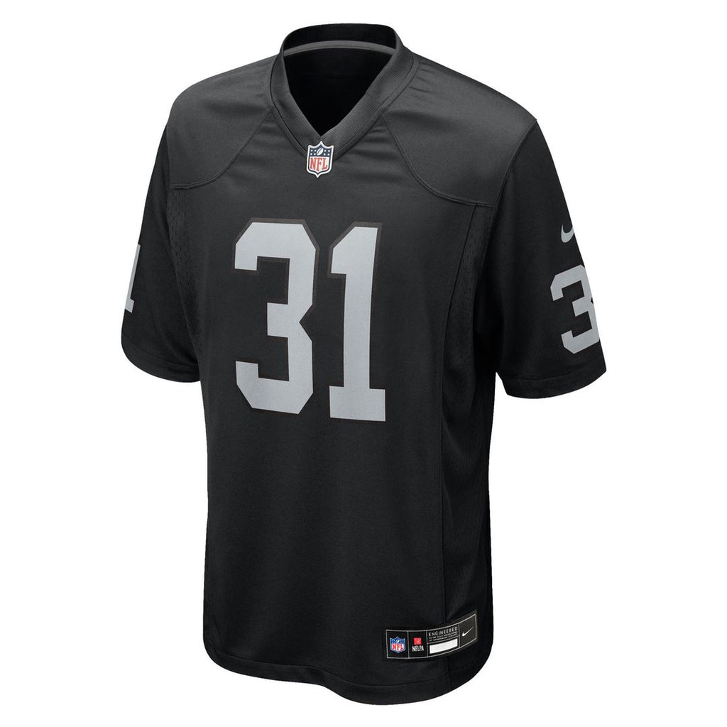 Las Vegas Raiders Raheem Mostert Nike Black Game Jersey