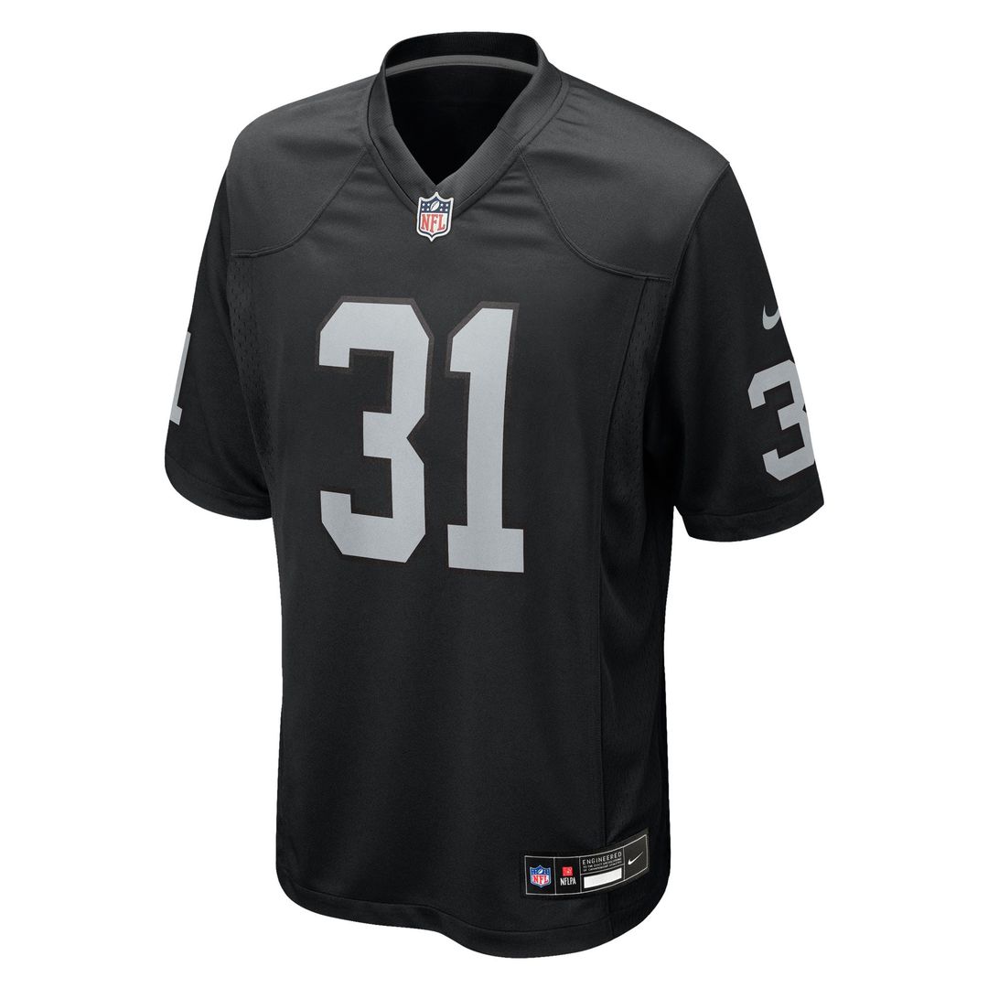 Las Vegas Raiders Raheem Mostert Nike Black Game Jersey