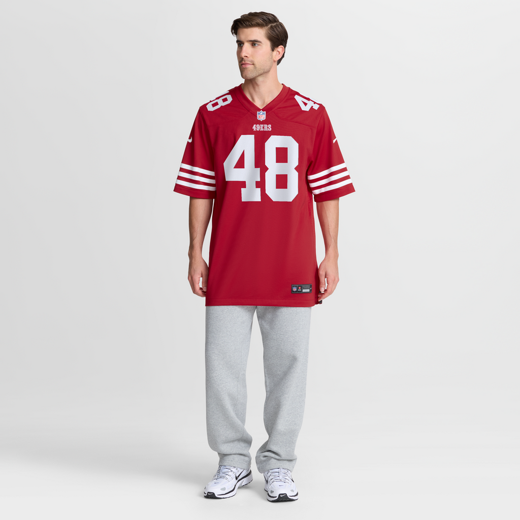 San Francisco 49ers Tatum Bethune Nike Scarlet Game Jersey
