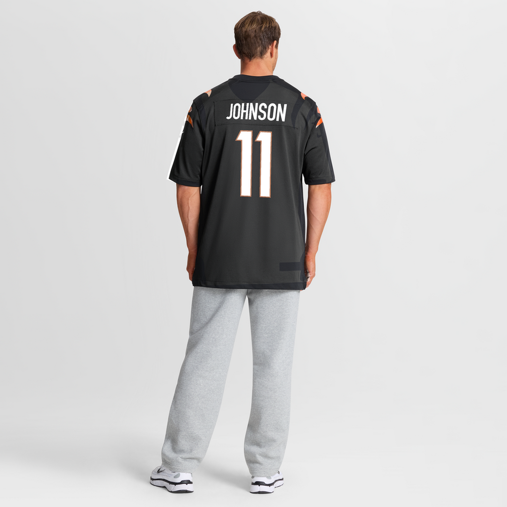 Cincinnati Bengals Josh Johnson Nike Black Game Jersey