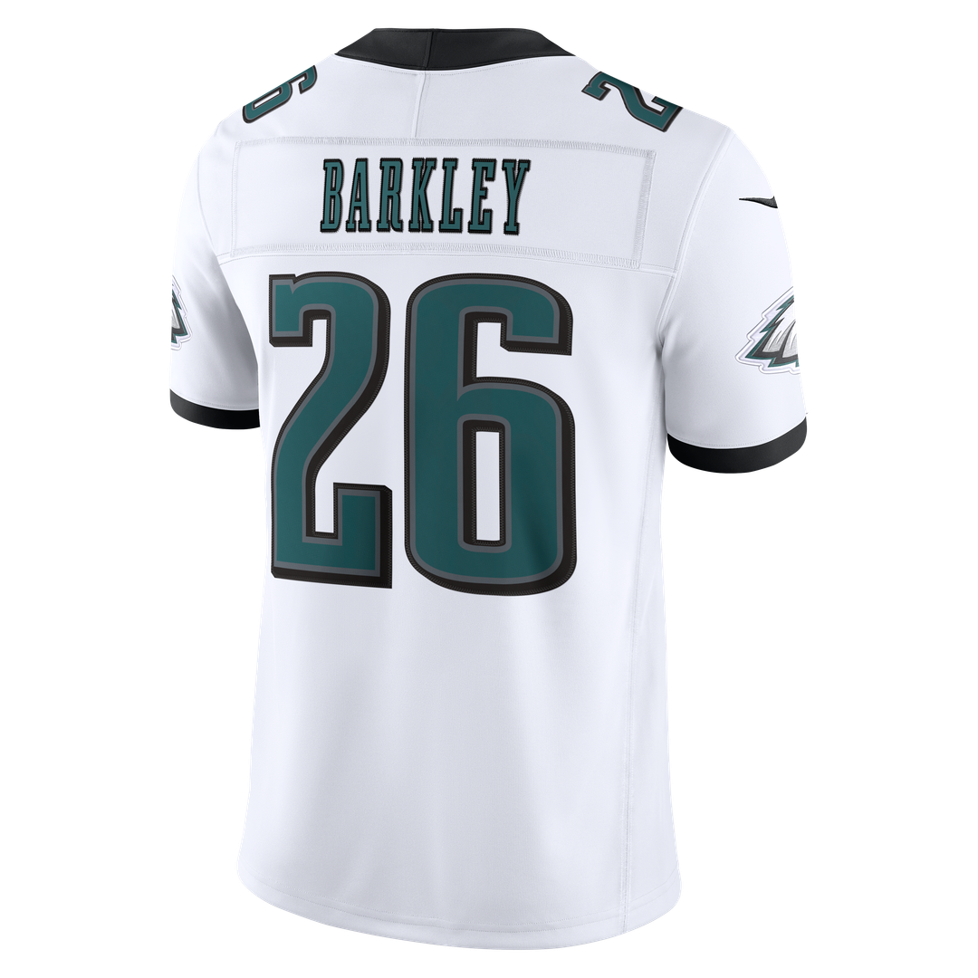 Philadelphia Eagles Saquon Barkley Nike White Vapor FUSE Stitched Limited Jersey