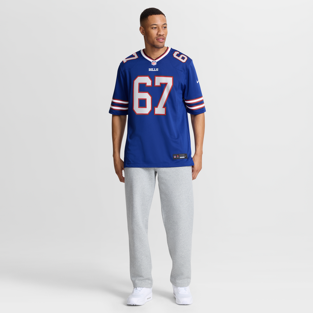 Buffalo Bills Kent Hull Nike Royal Retired Player Game Jersey