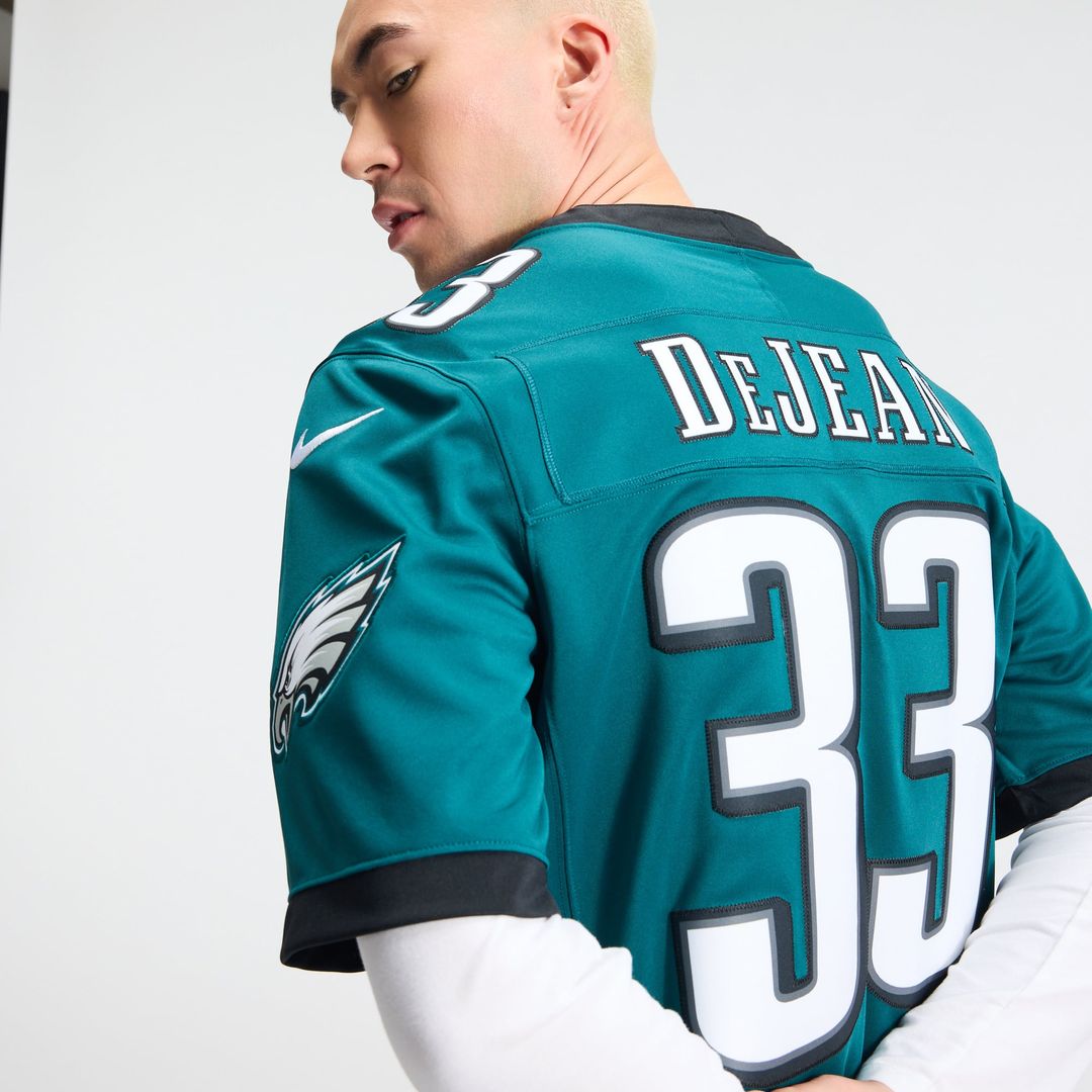 Philadelphia Eagles Cooper DeJean Nike Midnight Green Team Vapor FUSE Stitched Limited Jersey