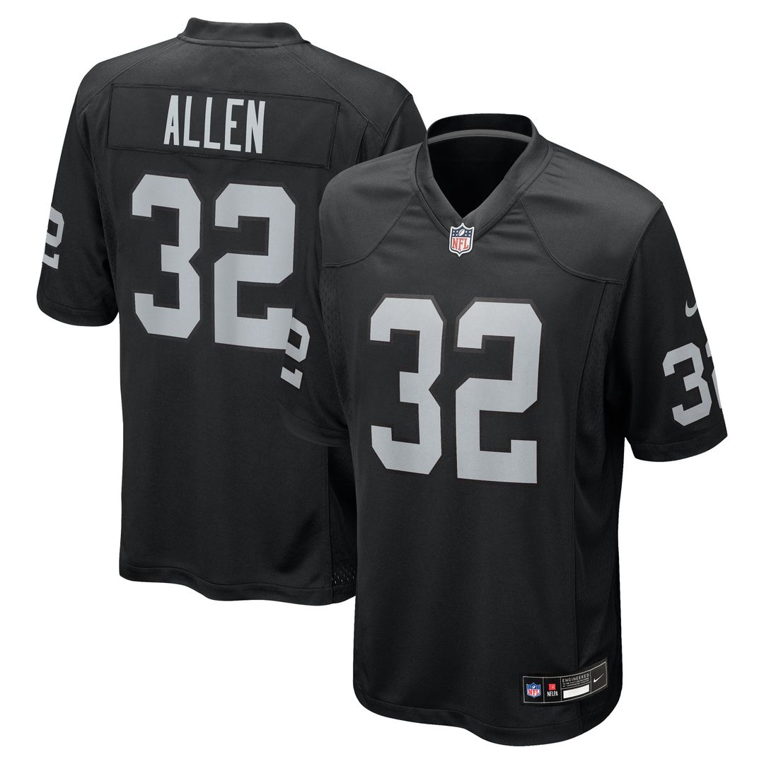 Las Vegas Raiders Marcus Allen Nike Black Retired Player Game Jersey