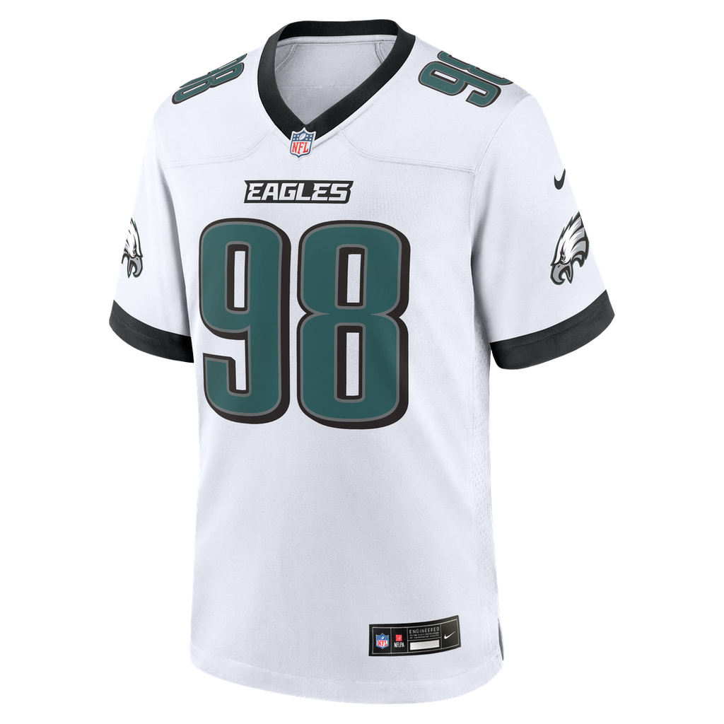 Philadelphia Eagles Jalen Carter Nike Midnight Green Game Jersey