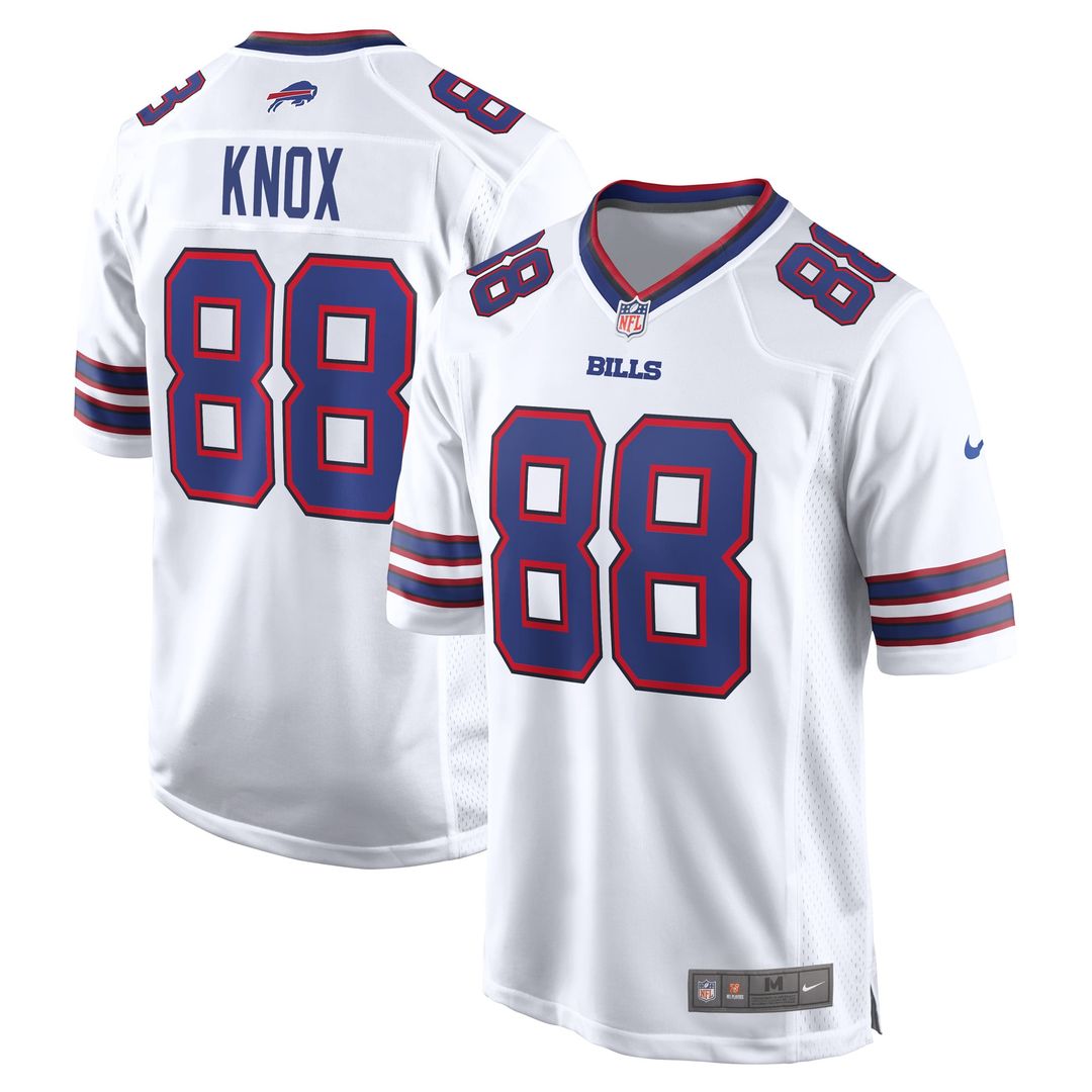 Buffalo Bills Dawson Knox Nike White Away Game Jersey