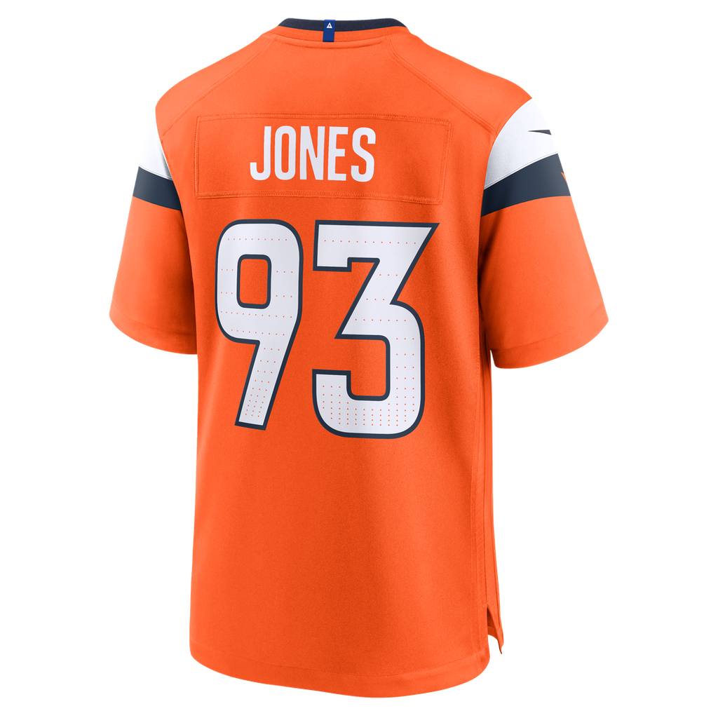 Denver Broncos D.J. Jones Nike Orange Game Jersey