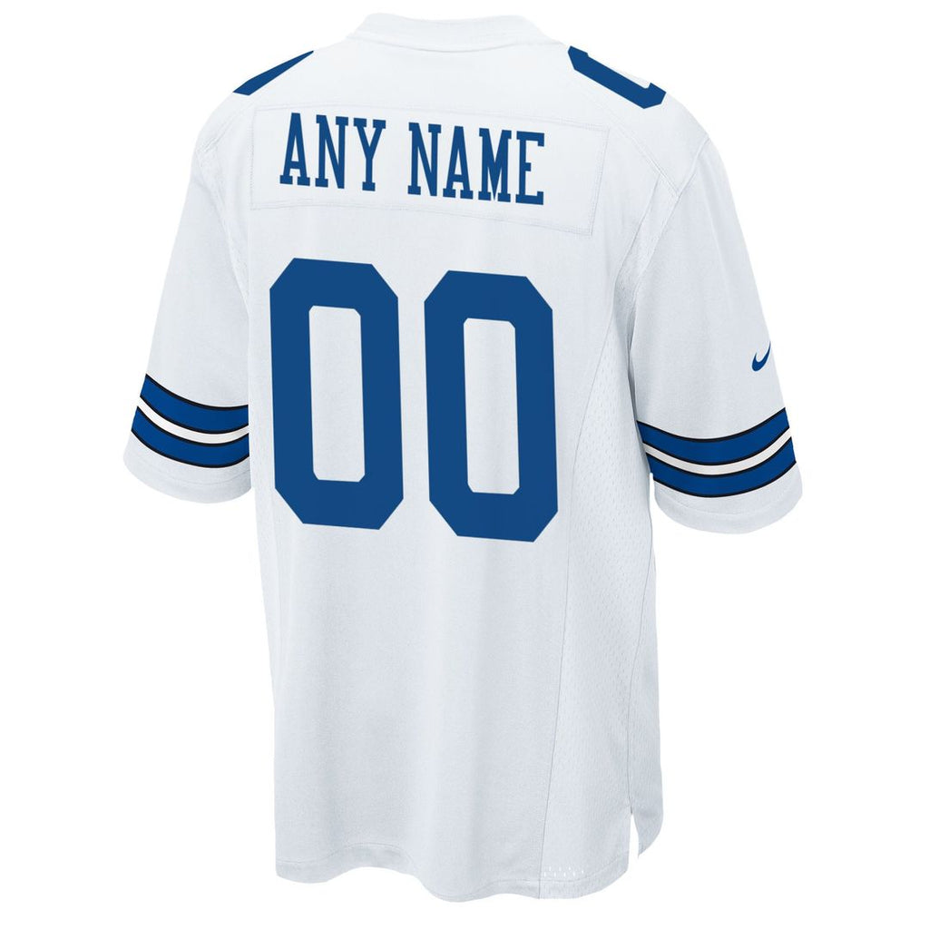 Dallas Cowboys Nike White Custom Jersey