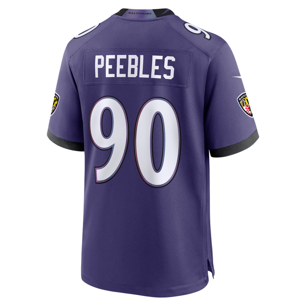 Baltimore Ravens Aeneas Peebles Nike Purple Game Jersey