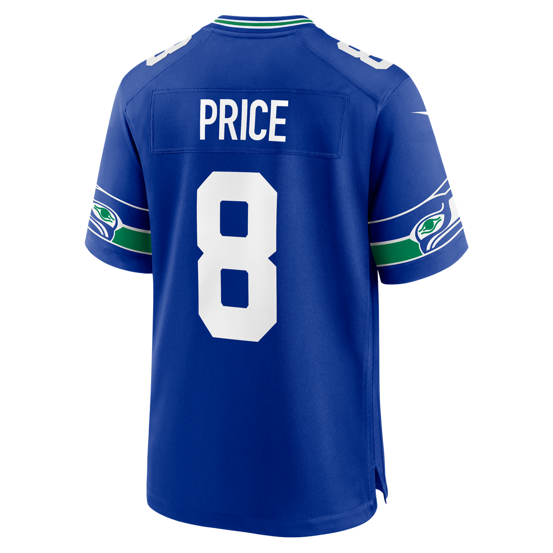 Seattle Seahawks Jadarian Price Nike College Navy Game Jersey