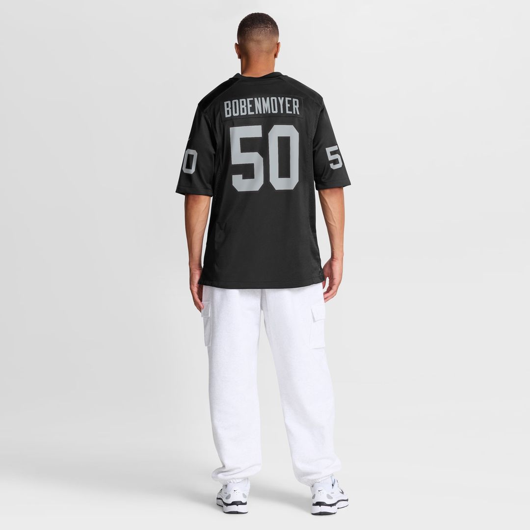 Las Vegas Raiders Jacob Bobenmoyer Nike Black Game Jersey
