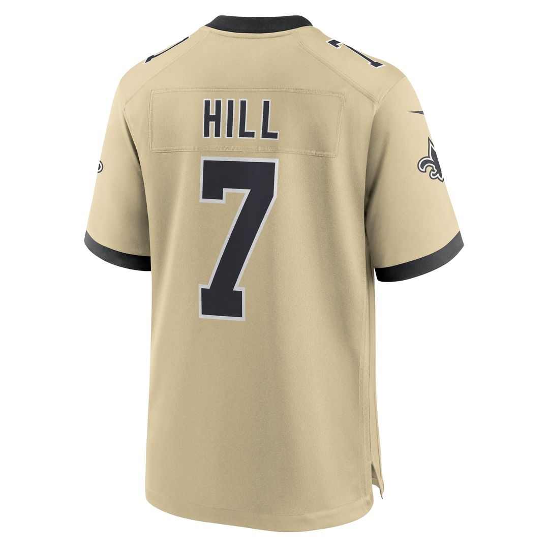 New Orleans Saints Taysom Hill Nike Gold Gameday Golds Alternate Game Jersey