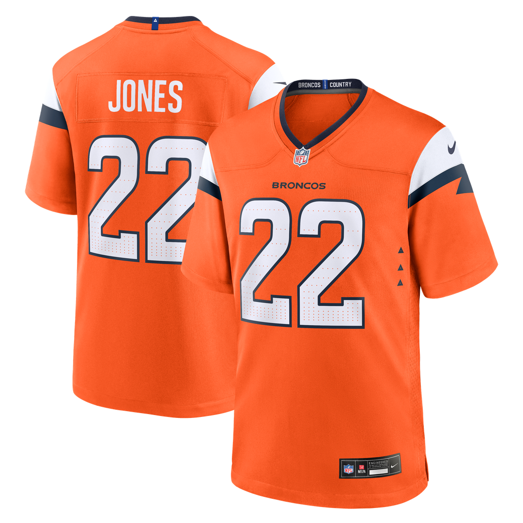 Denver Broncos Brandon Jones Nike Orange Game Jersey