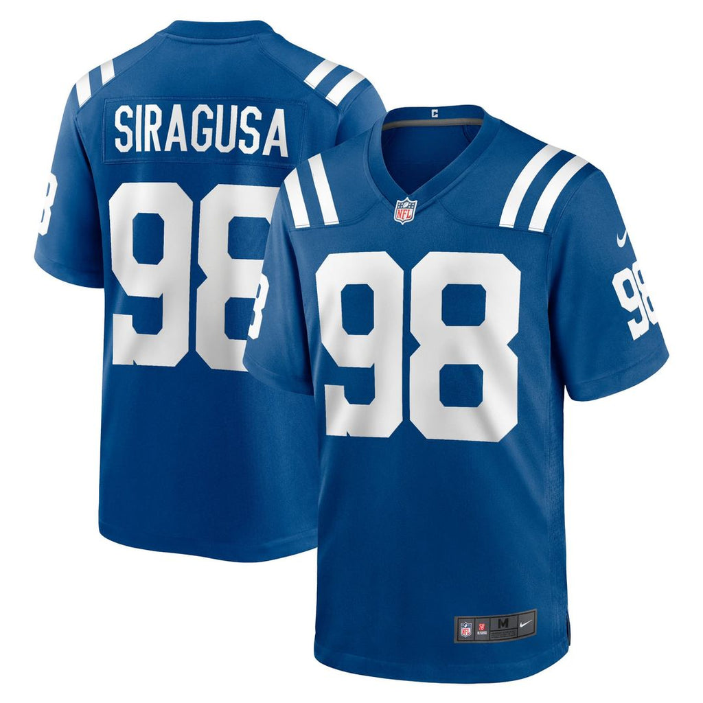 Indianapolis Colts Tony Siragusa Nike Royal Retired Player Game Jersey